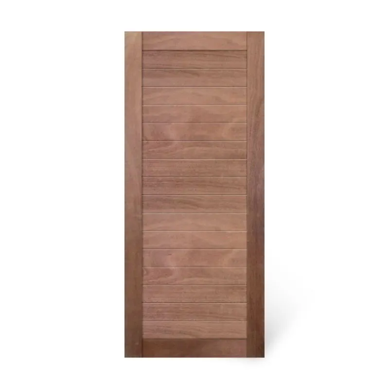DESIGNCRAFT DOOR SK01G-FRESNO LIGHT WOOD MAHOGANY SOLID 8 PANELS